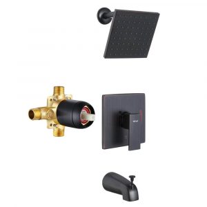 ESNBIA Oil Rubbed Tub and Shower Faucet Set